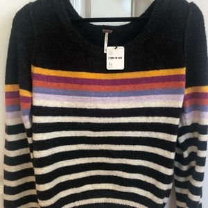 Cozy Free People Striped Sweater
